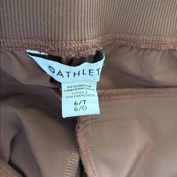 Athleta Brooklyn Ankle Pants Brown size 6 Tall 31" inseam - Picture 6 of 8